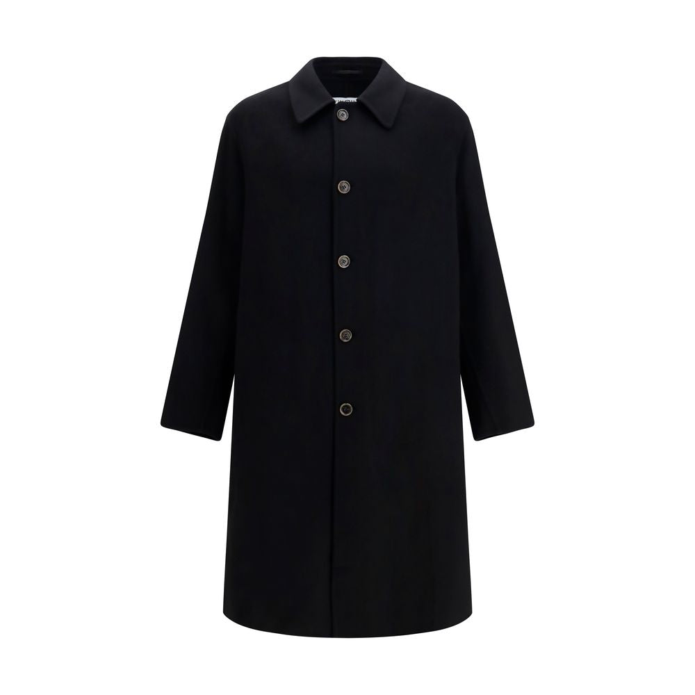 Black Wool Oves Aries Coat