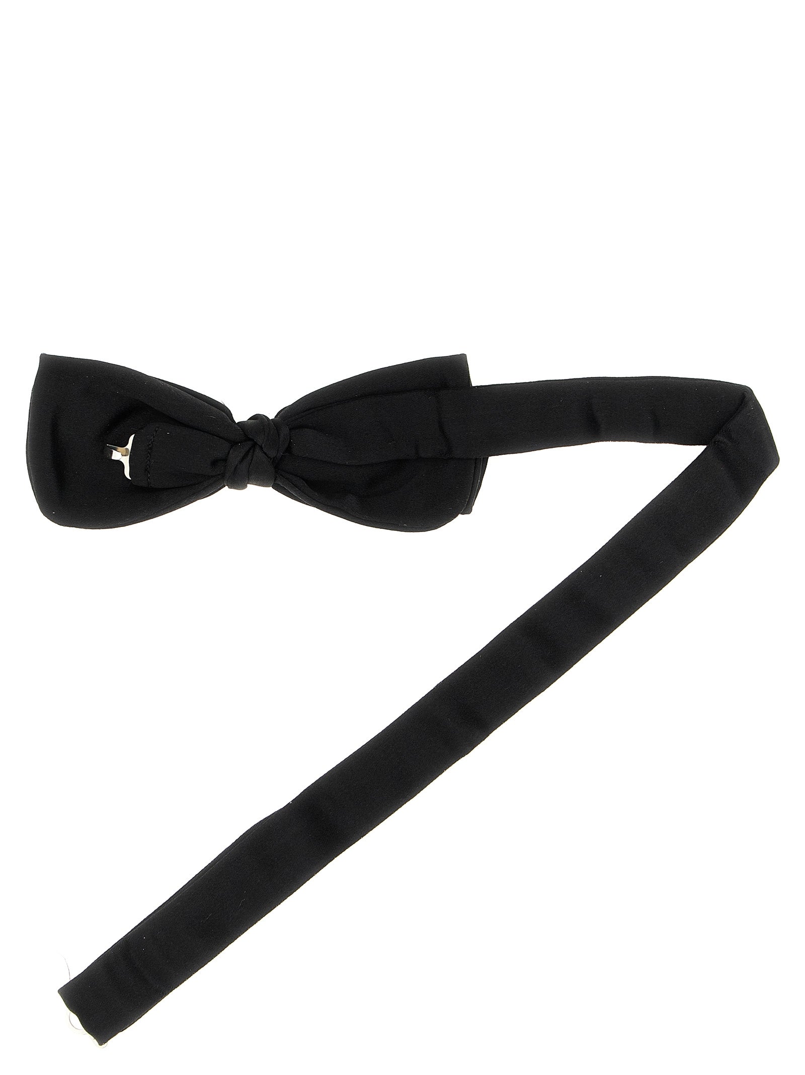 Black Silk Bowtie