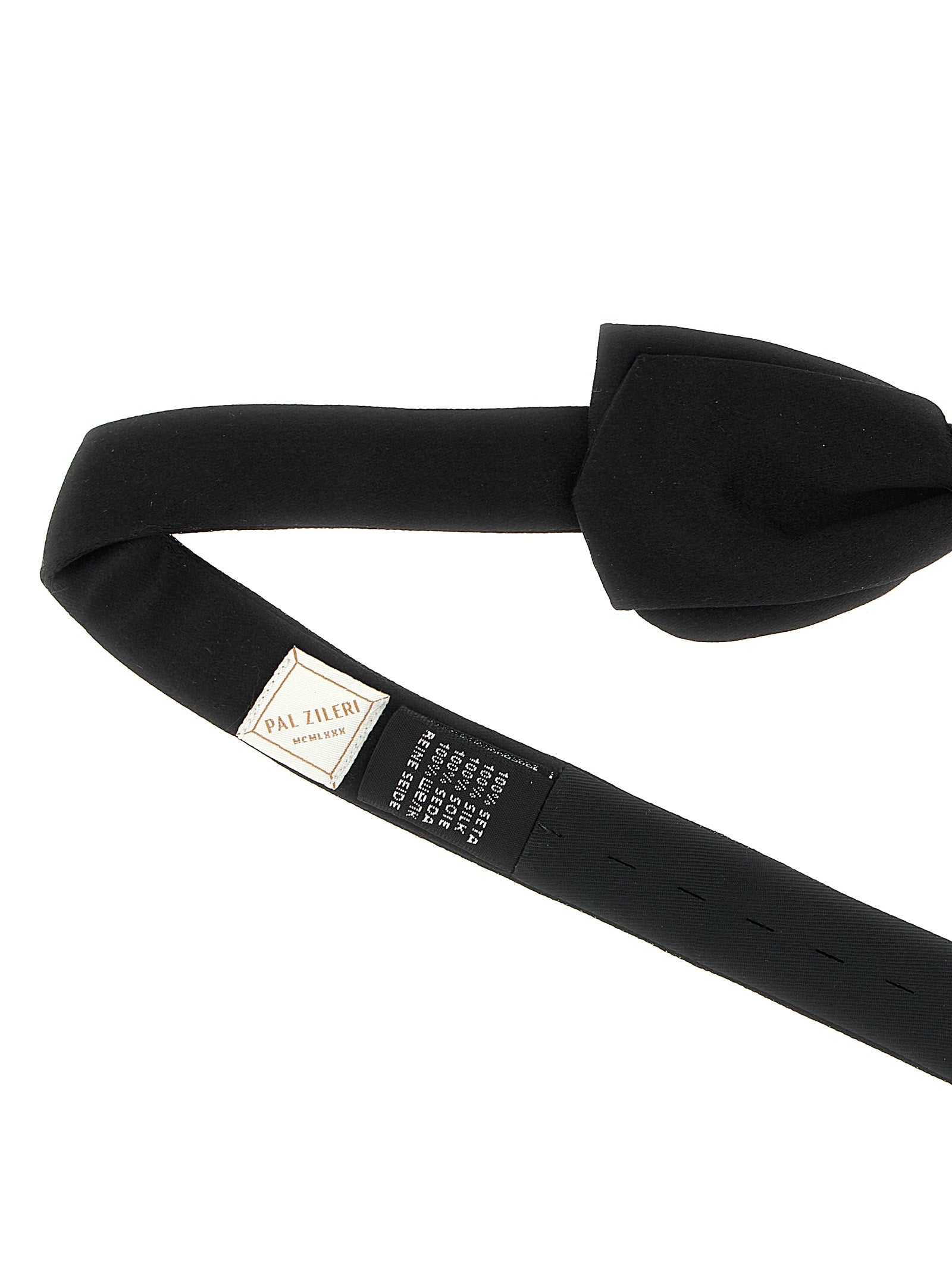 Black Silk Bowtie