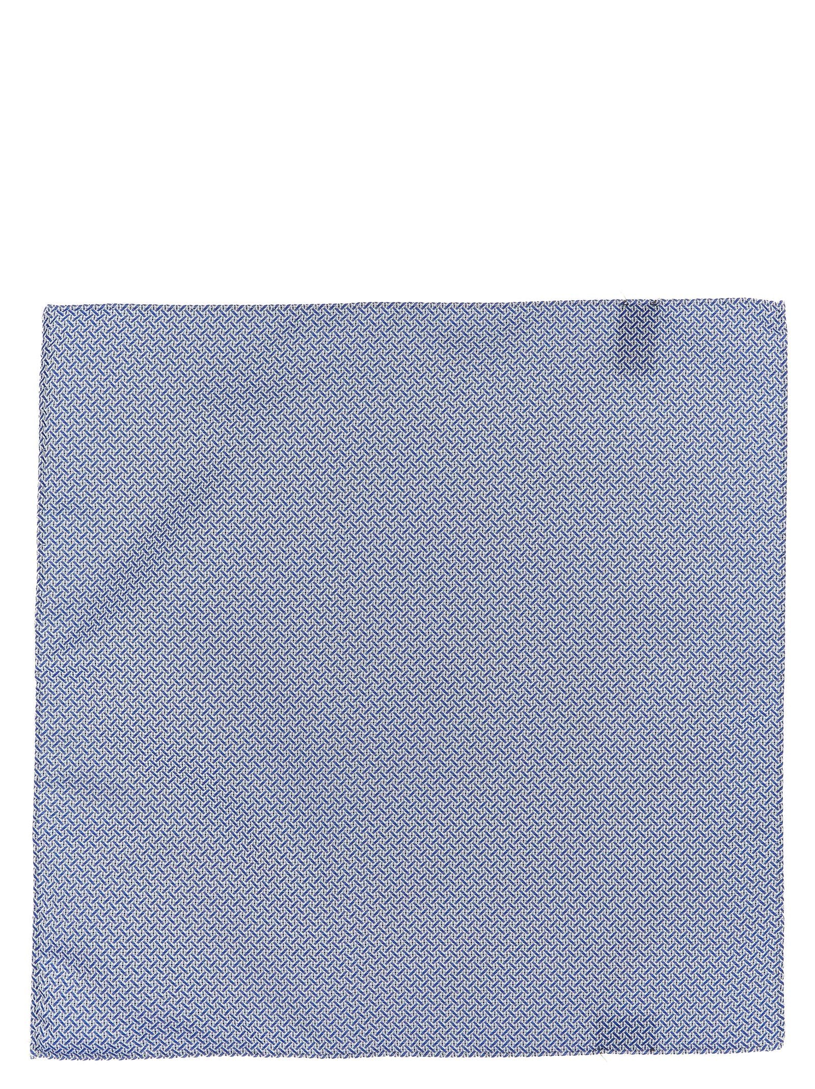 Blue Polyester Pocket Square
