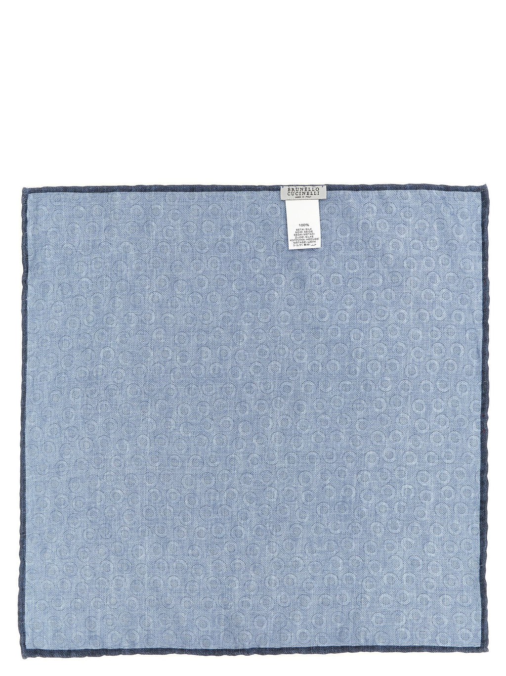Blue Silk Pocket Square