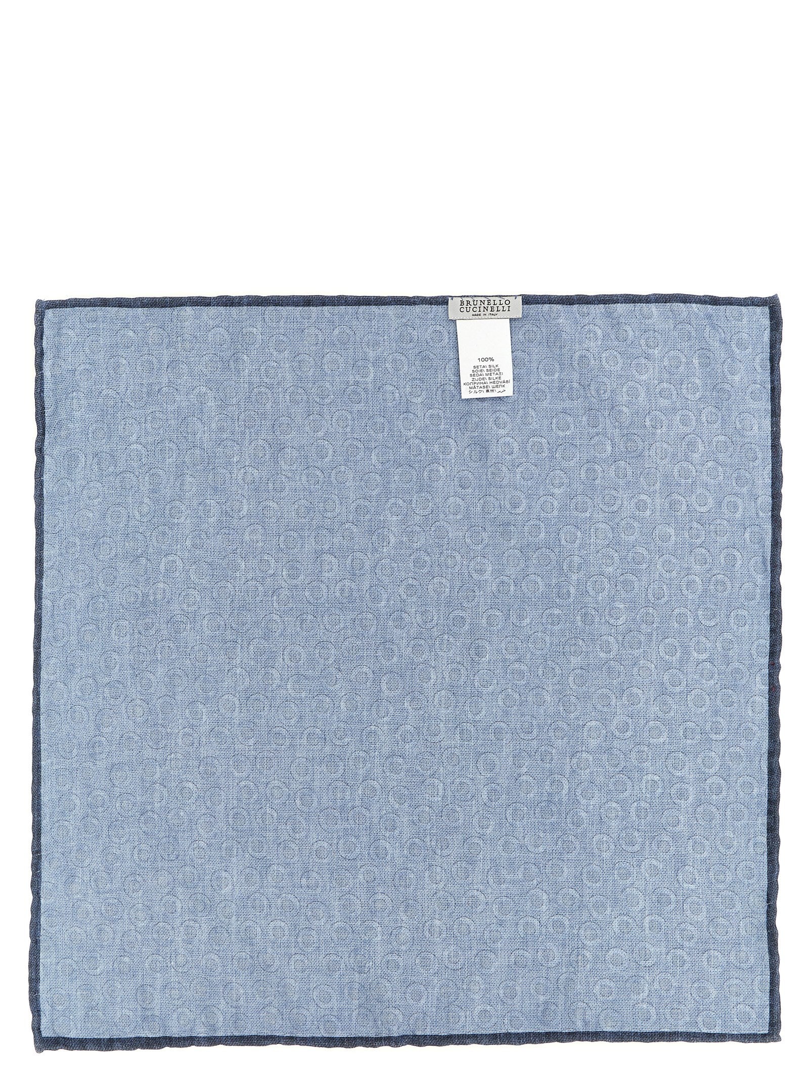 Blue Silk Pocket Square