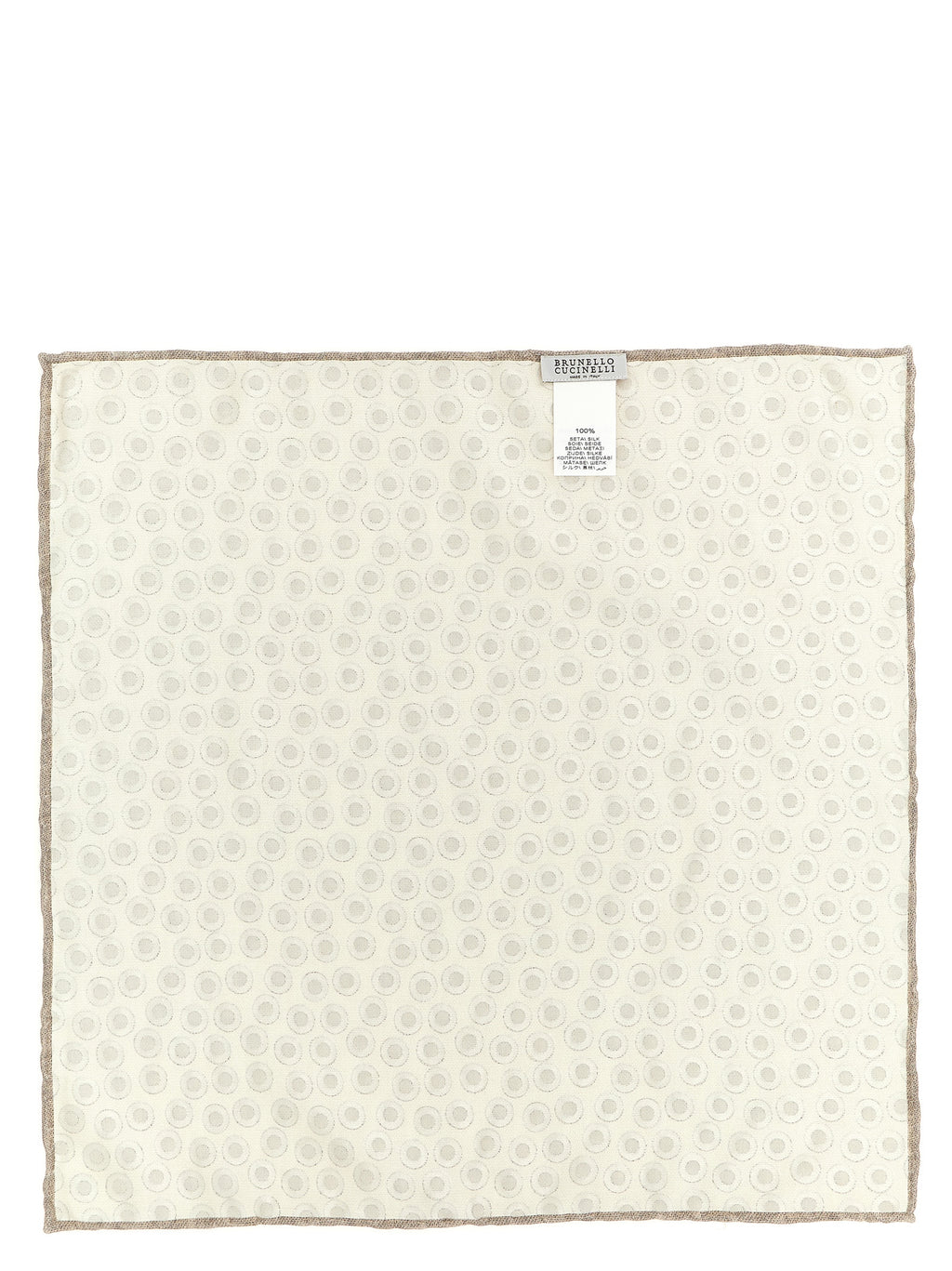 Beige Silk Foulard
