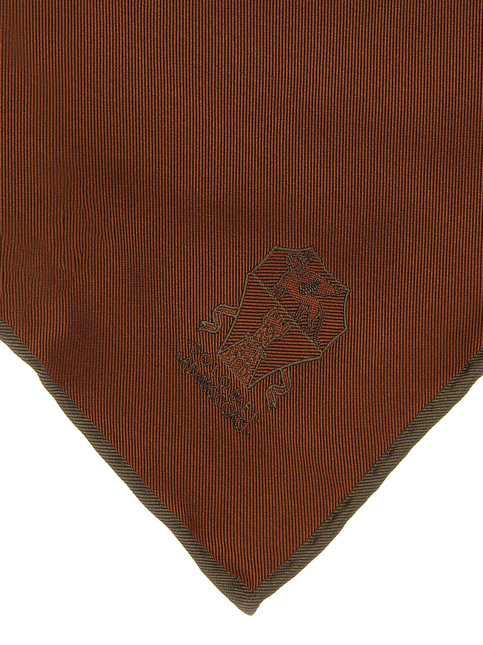Brown Silk Scarf