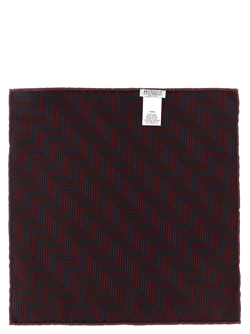 Bordeaux Silk Pocket Square