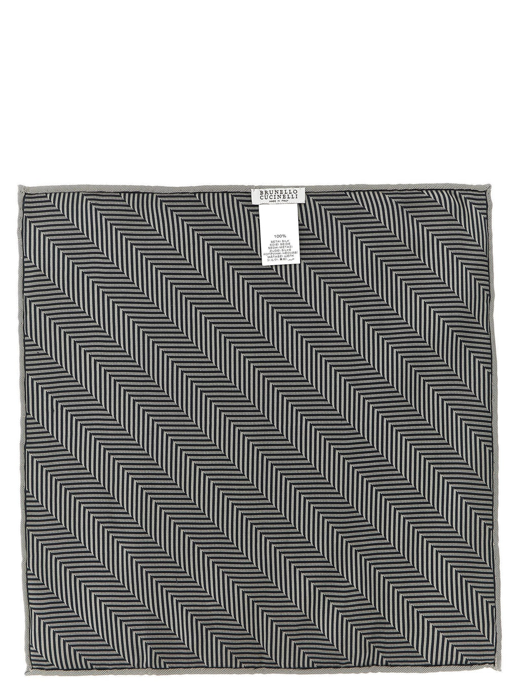 Gray Silk Pocket Square