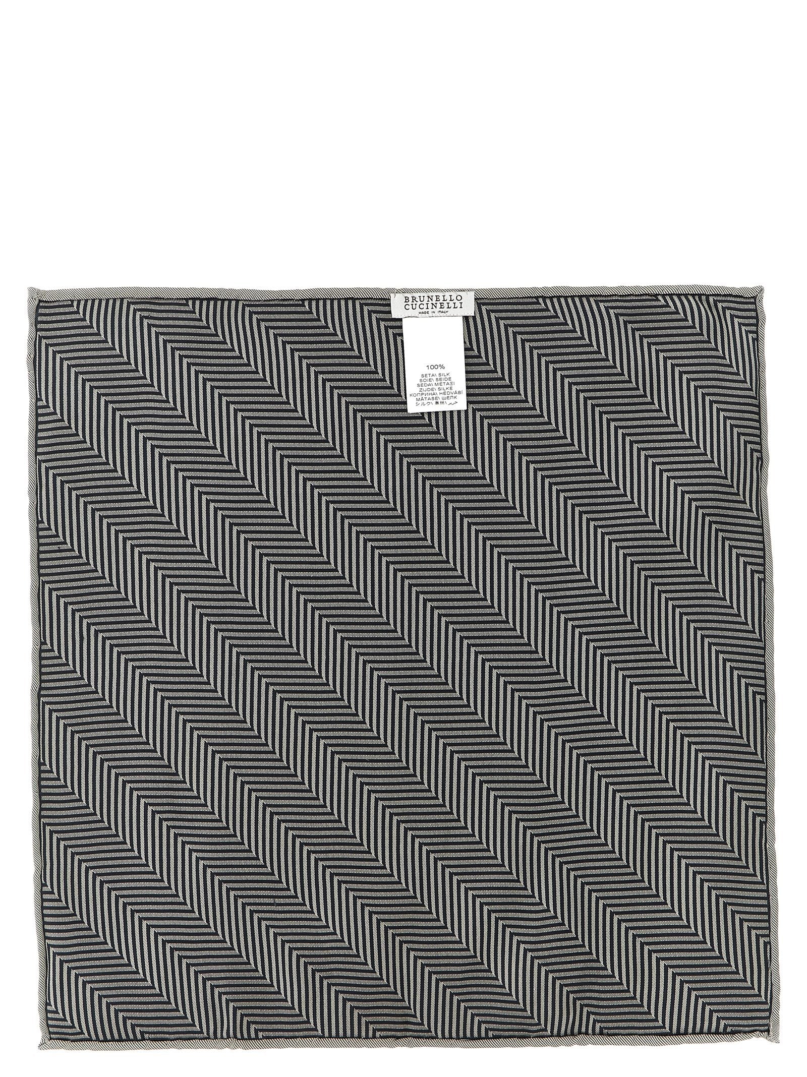 Gray Silk Pocket Square