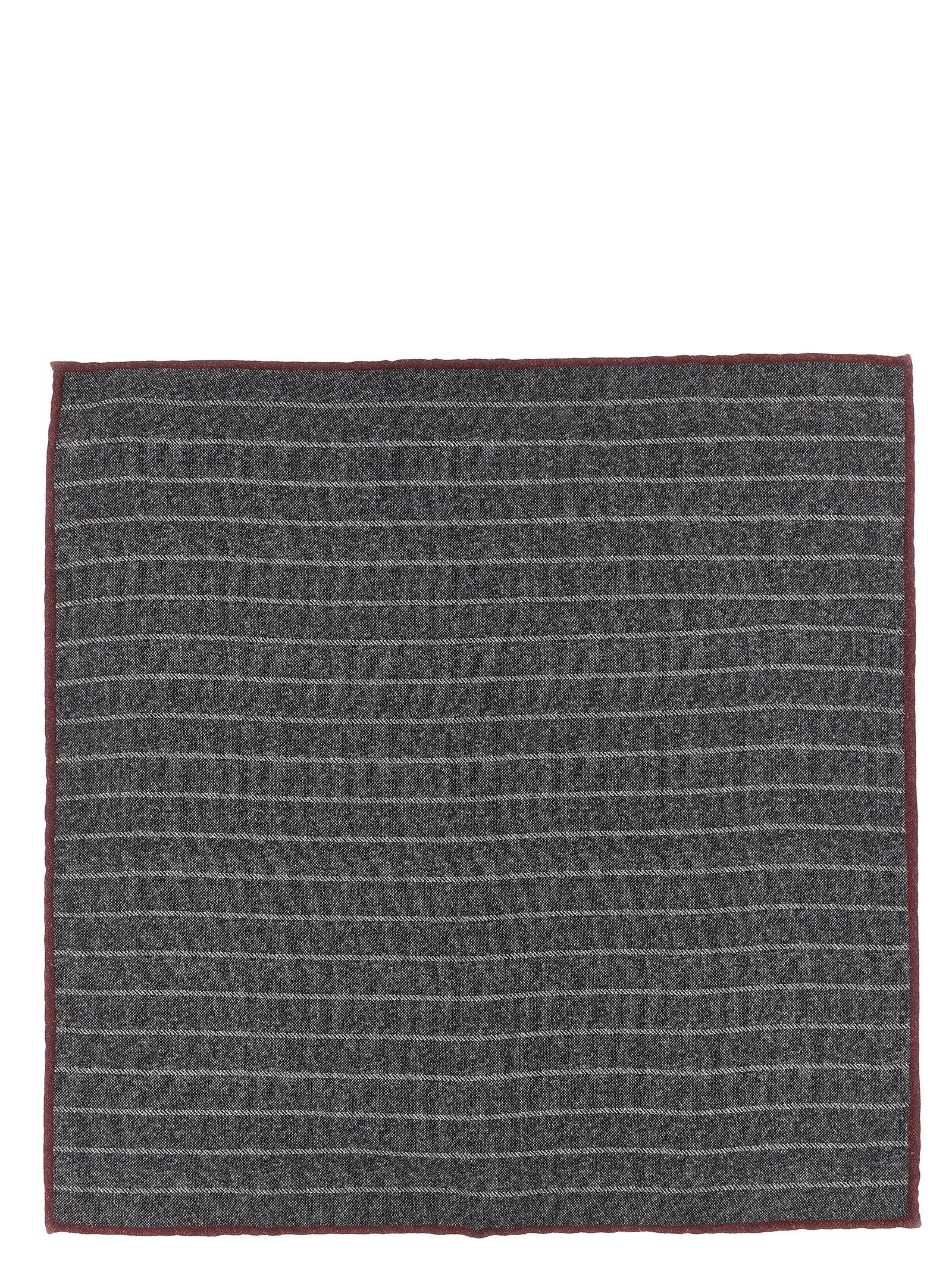 Gray Silk Pocket Square