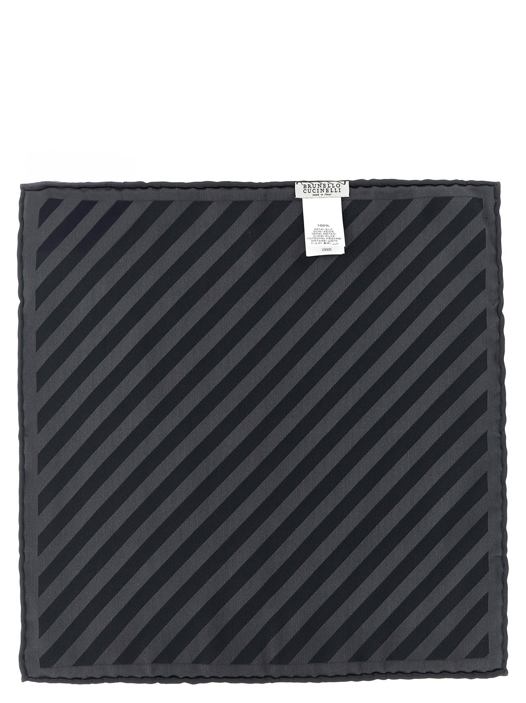 Gray Silk Pocket Square
