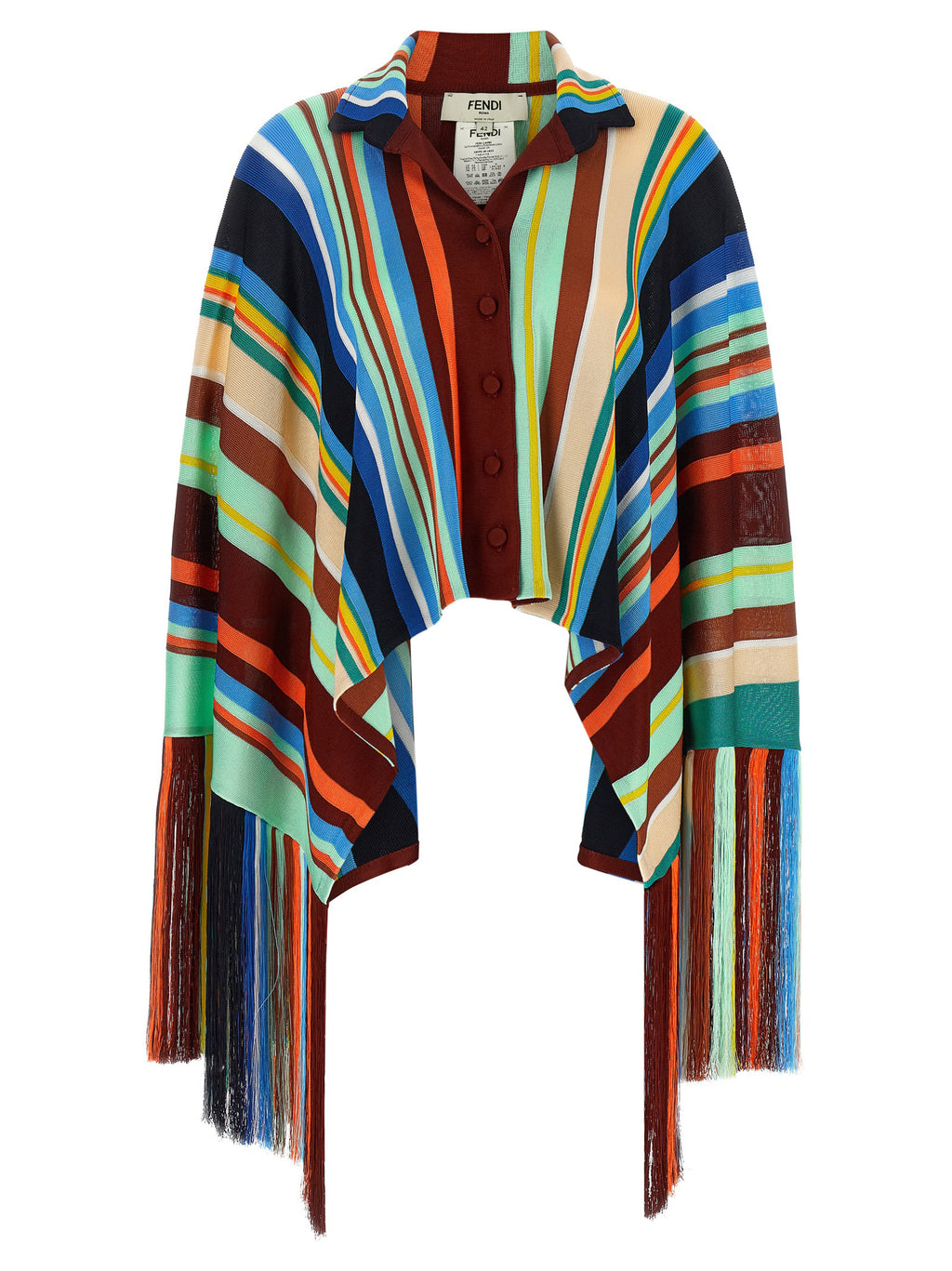 Multicolor Viscose Coat