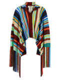 Multicolor Viscose Coat