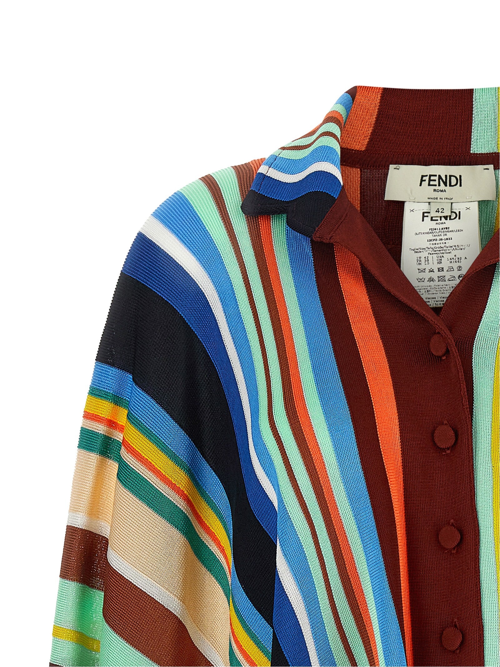 Multicolor Viscose Coat