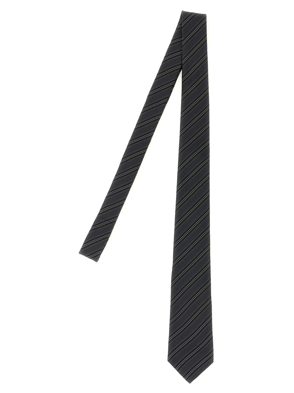 Gray Silk Tie