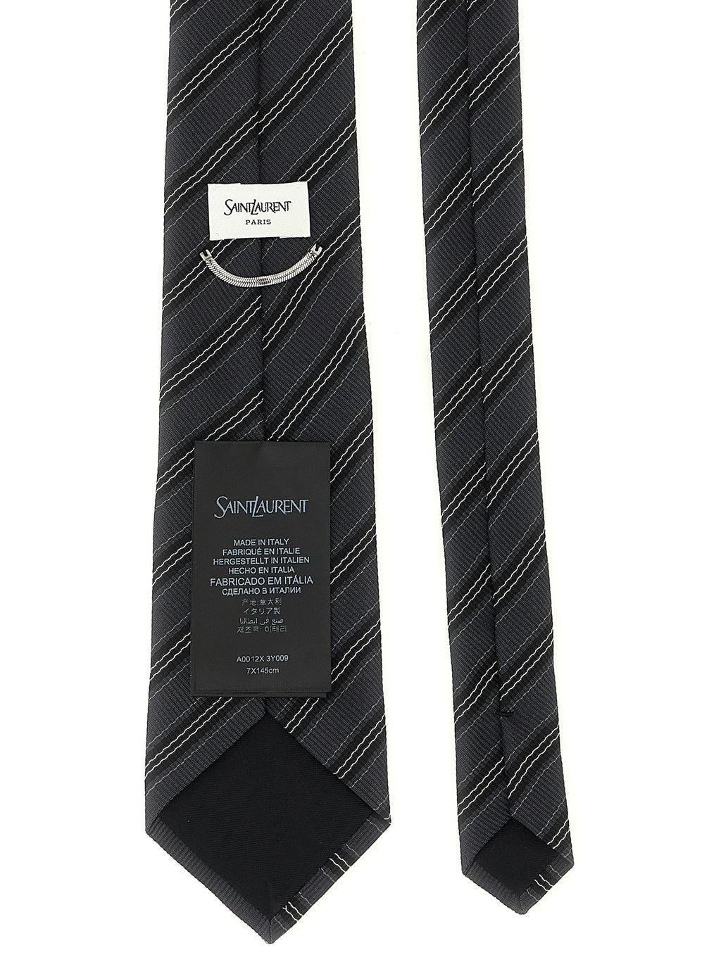 Gray Silk Tie