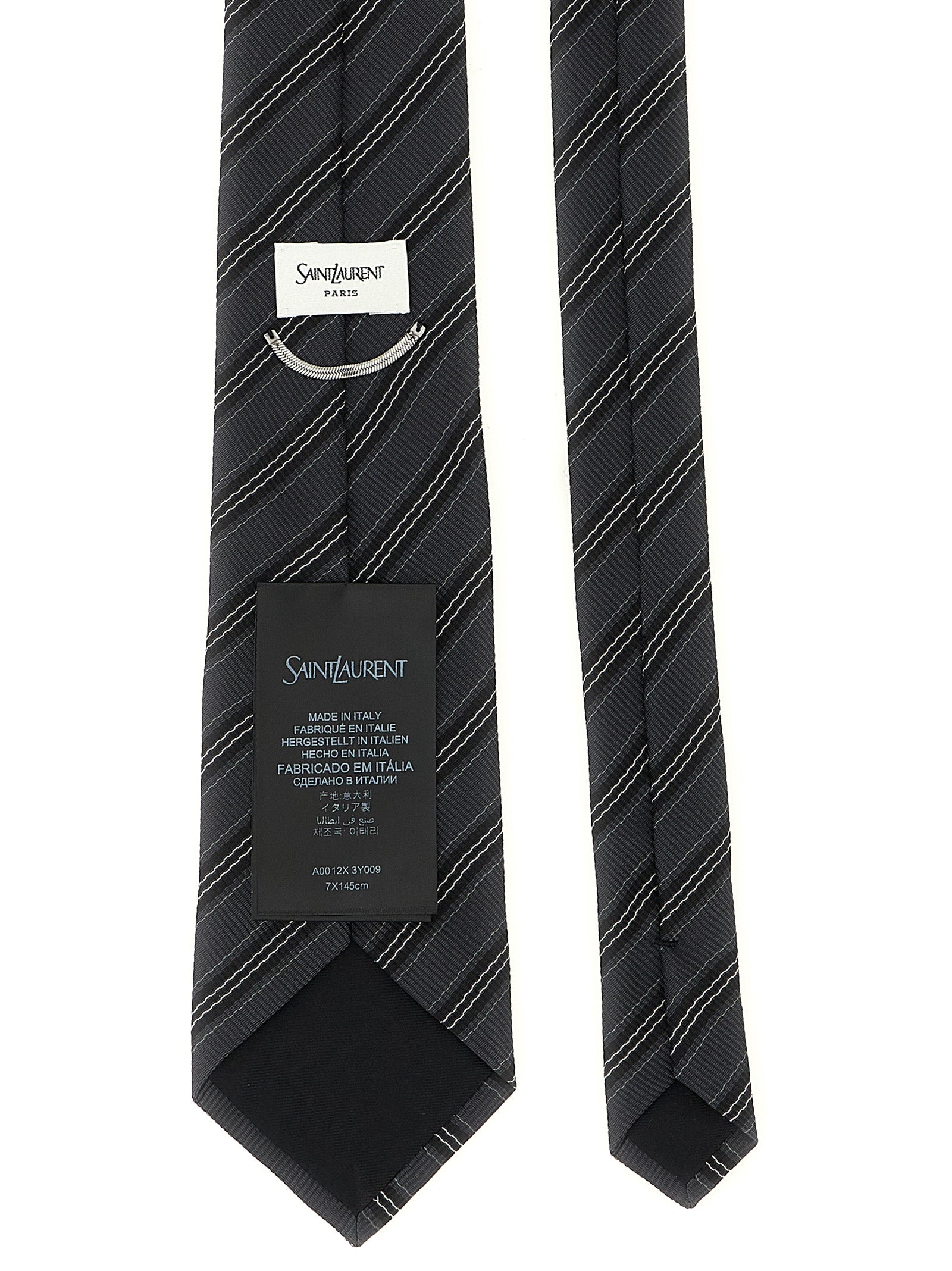 Gray Silk Tie