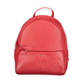 Red Leather Women's Backpack