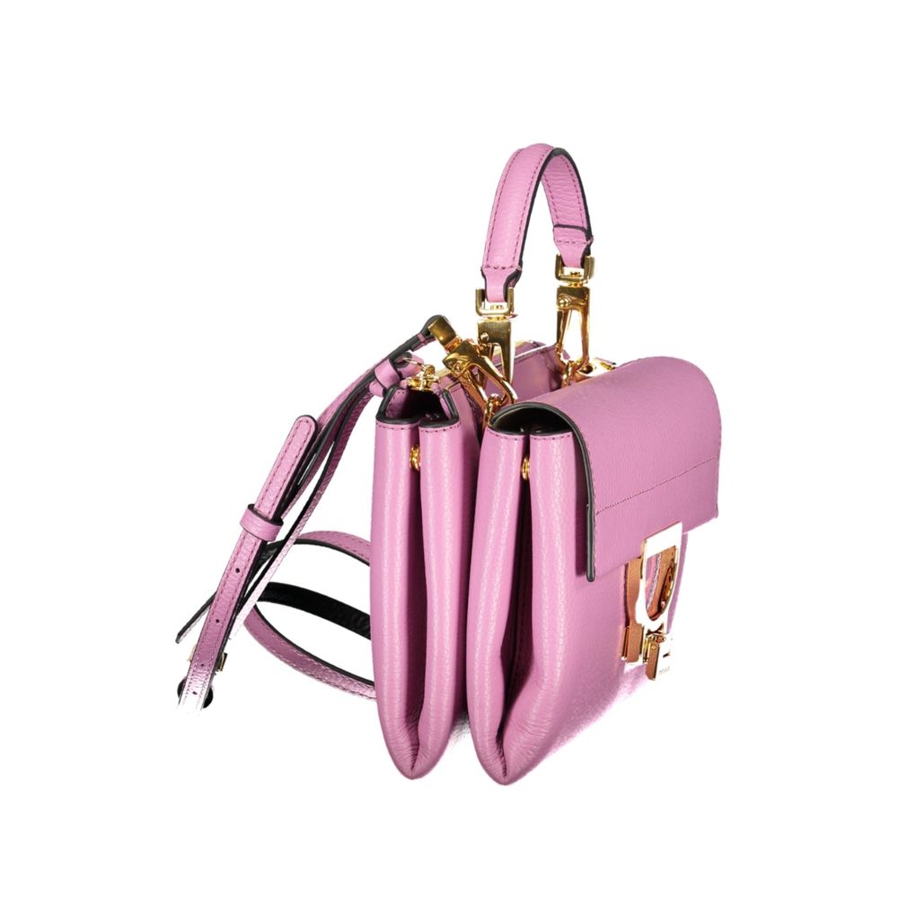 Violet Leather Women's Bag