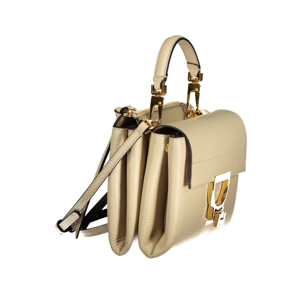 Beige Leather Women's Bag