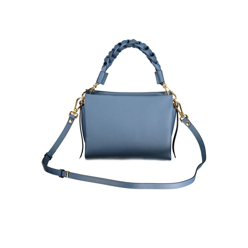 Blue Leather Women Bag