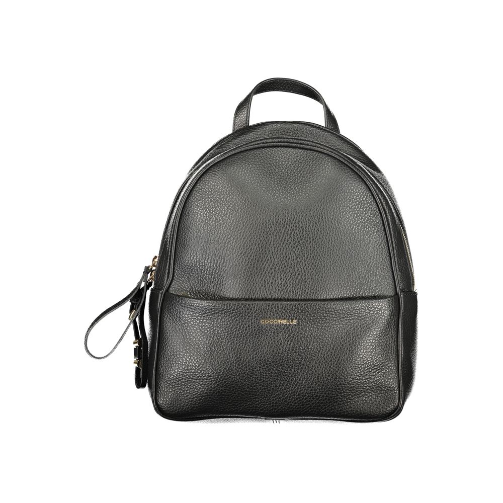 Black Leather Backpack