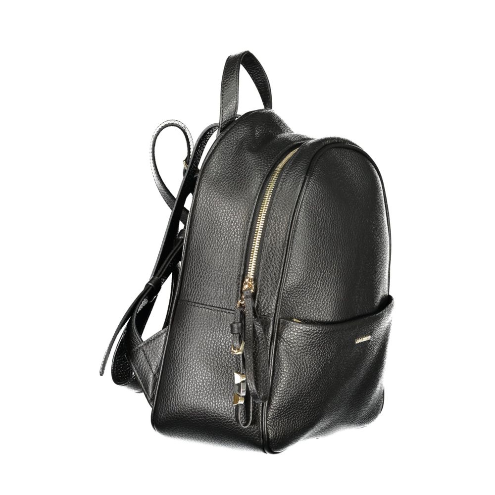 Black Leather Backpack