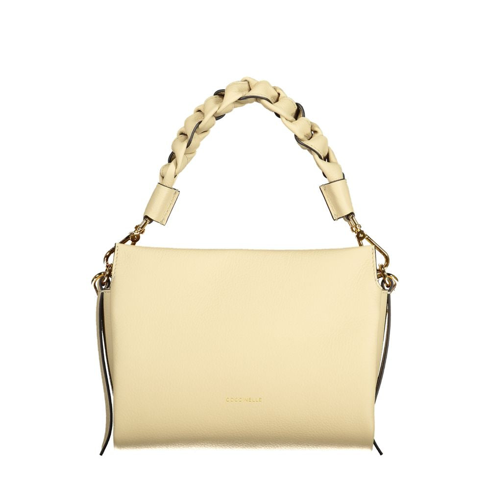 Beige Leather Handbag