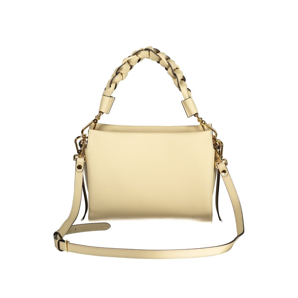Beige Leather Handbag