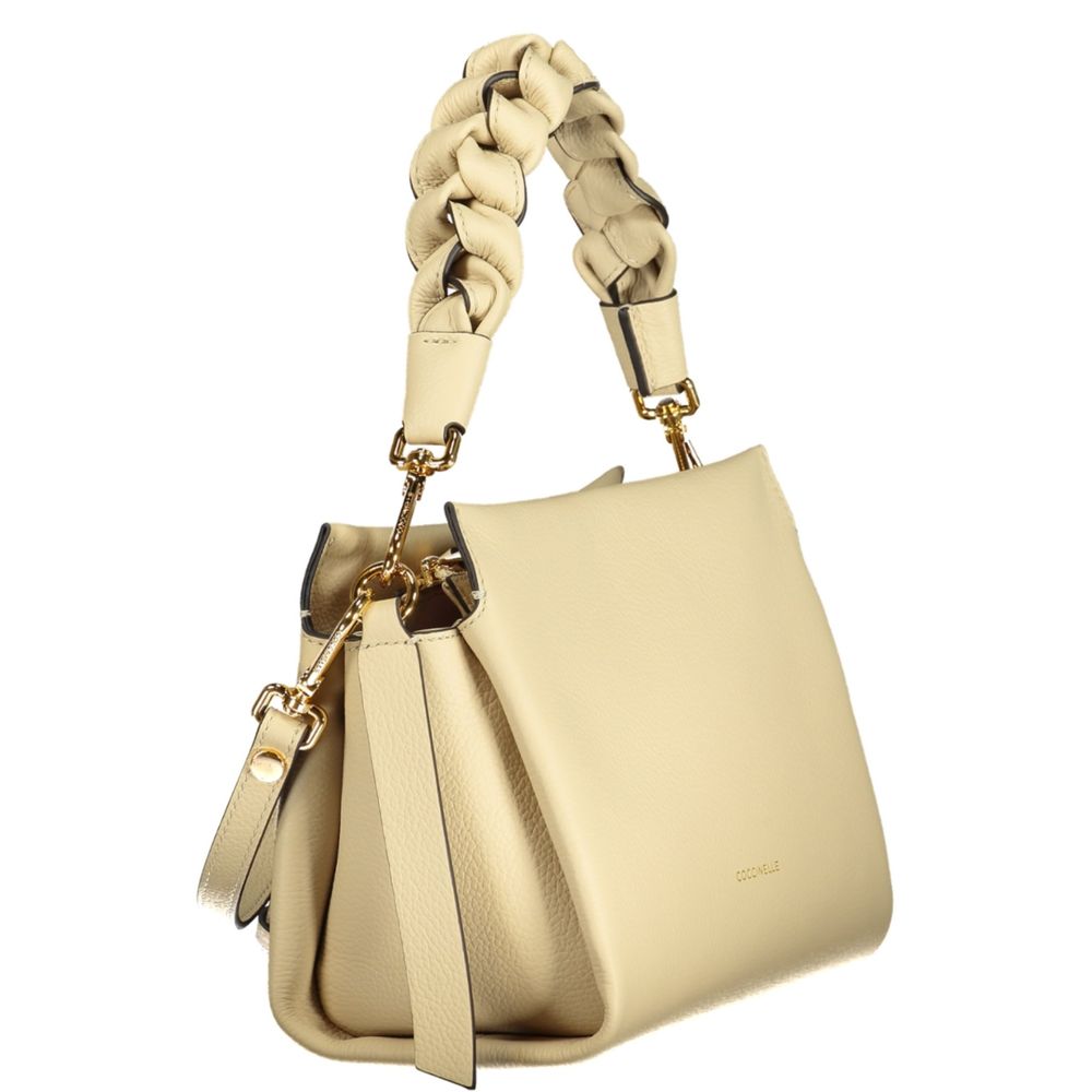Beige Leather Handbag