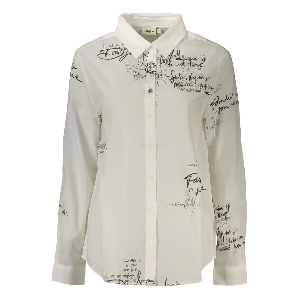 White Cotton Women's Shirt