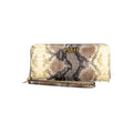 Beige Polyurethane Women's Wallet