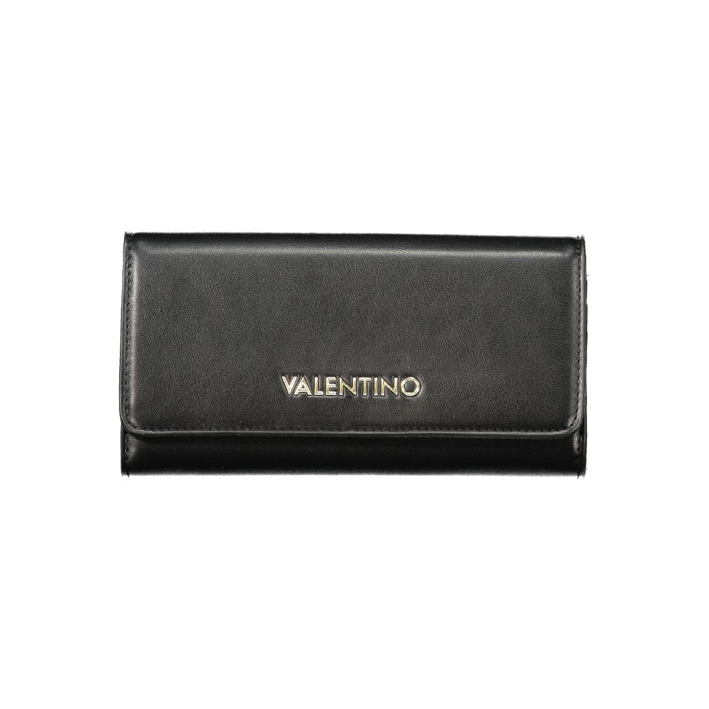 Black Polyurethane Women's Wallet