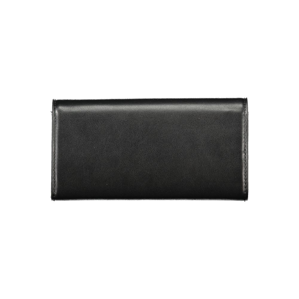 Black Polyurethane Women's Wallet