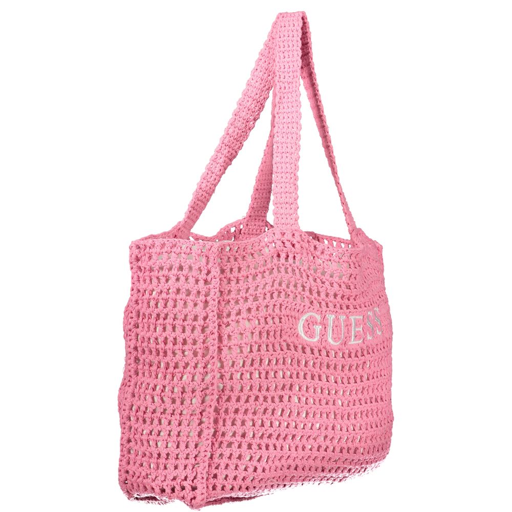 Pink Cotton Women's Shoulder Bag