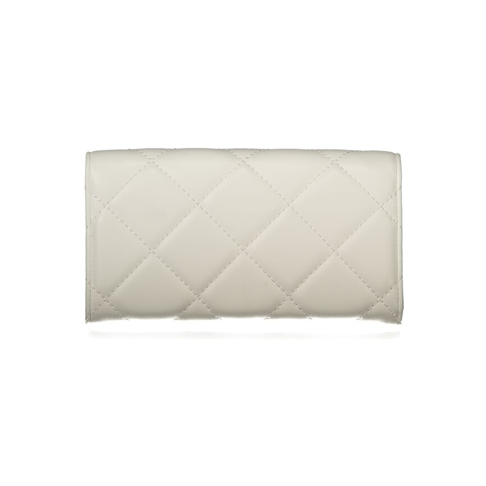White Polyurethane Women's Wallet