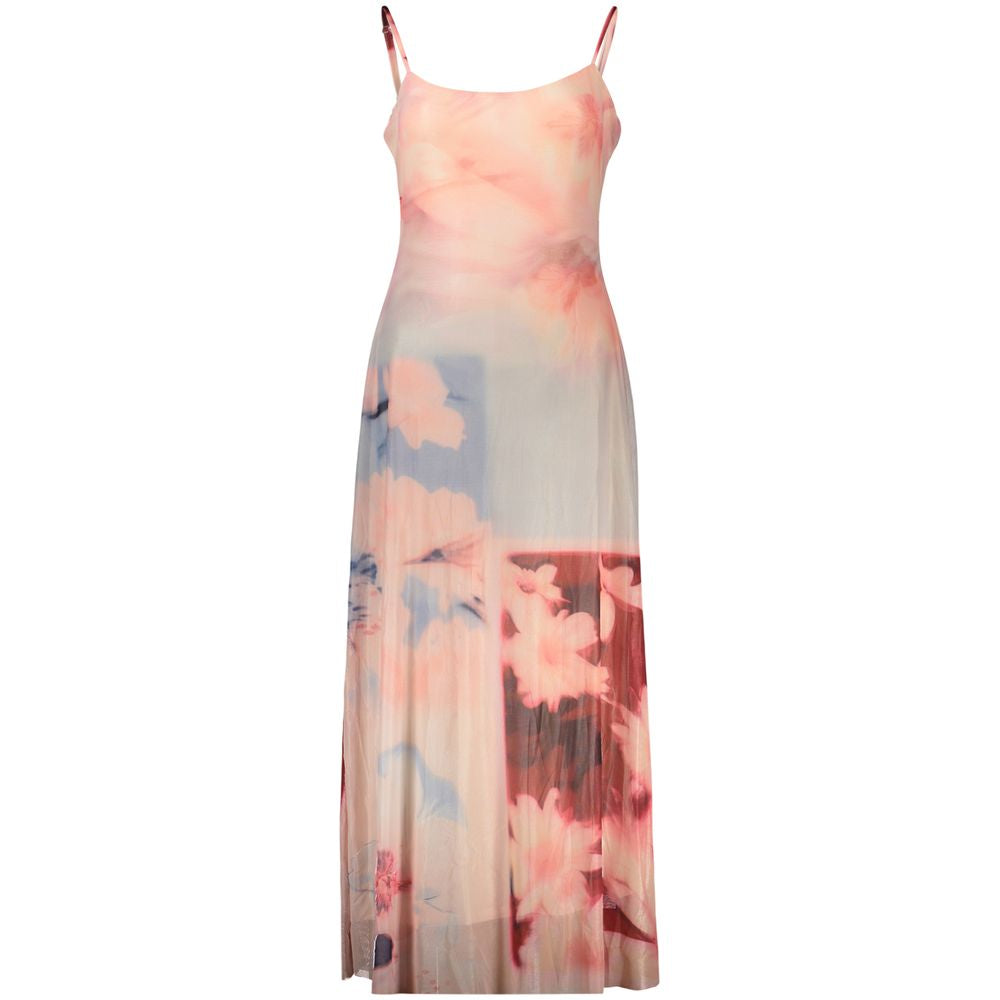 Pink Viscose Women's Dress
