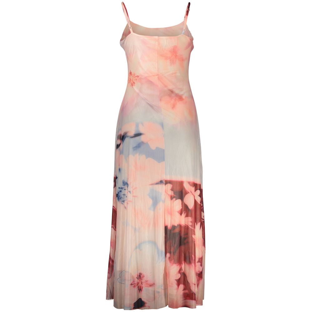 Pink Viscose Women's Dress