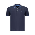 Blue Cotton Men's Polo Shirt