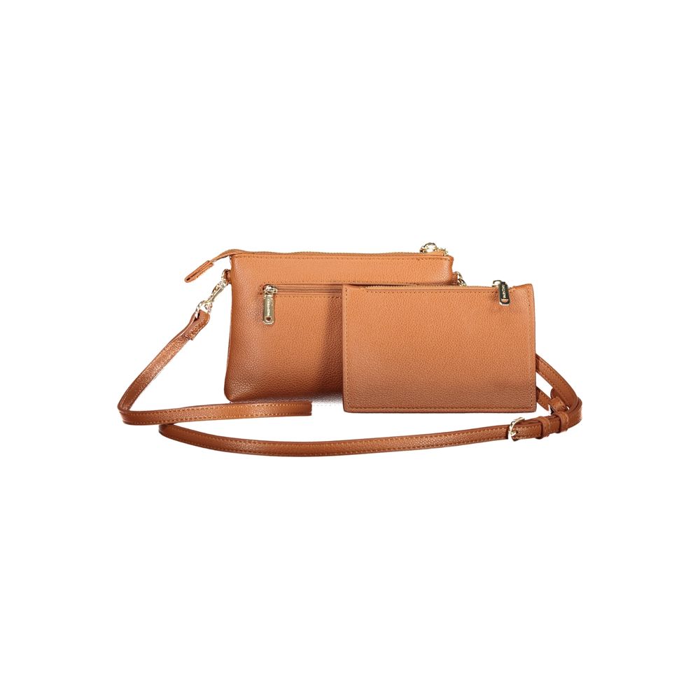 Brown Polyurethane Women's Wallet