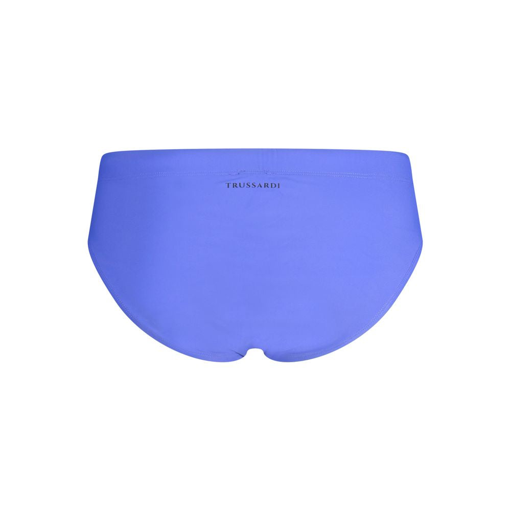 Blue Polyamide Men's Brief