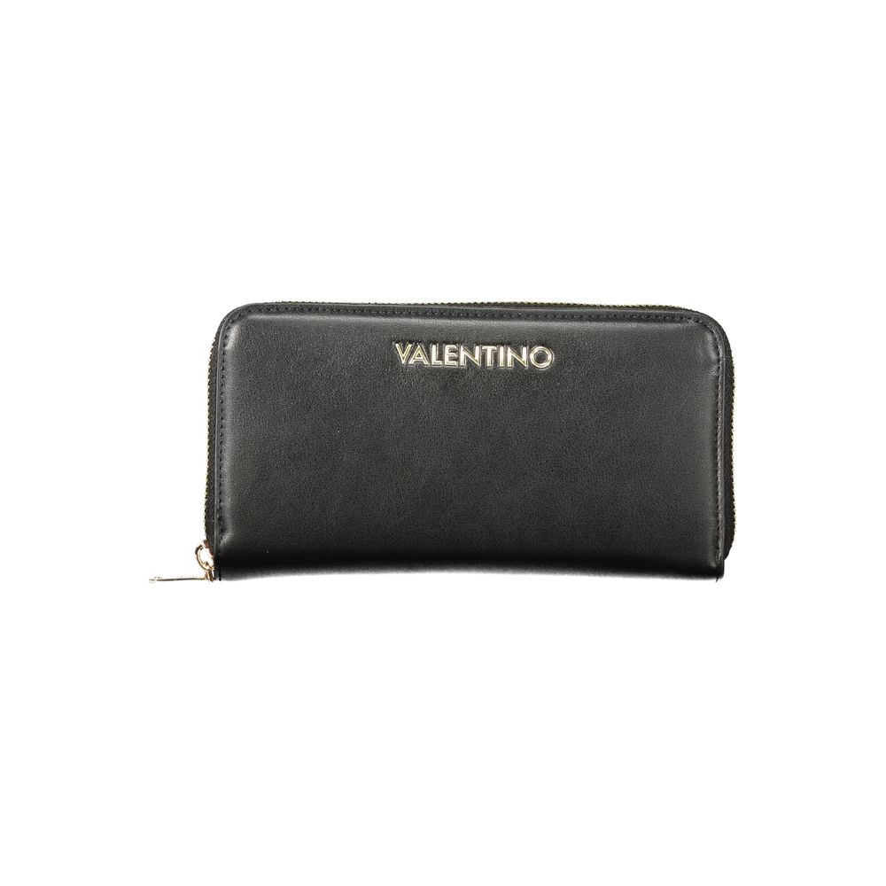 Black Polyurethane Women's Wallet