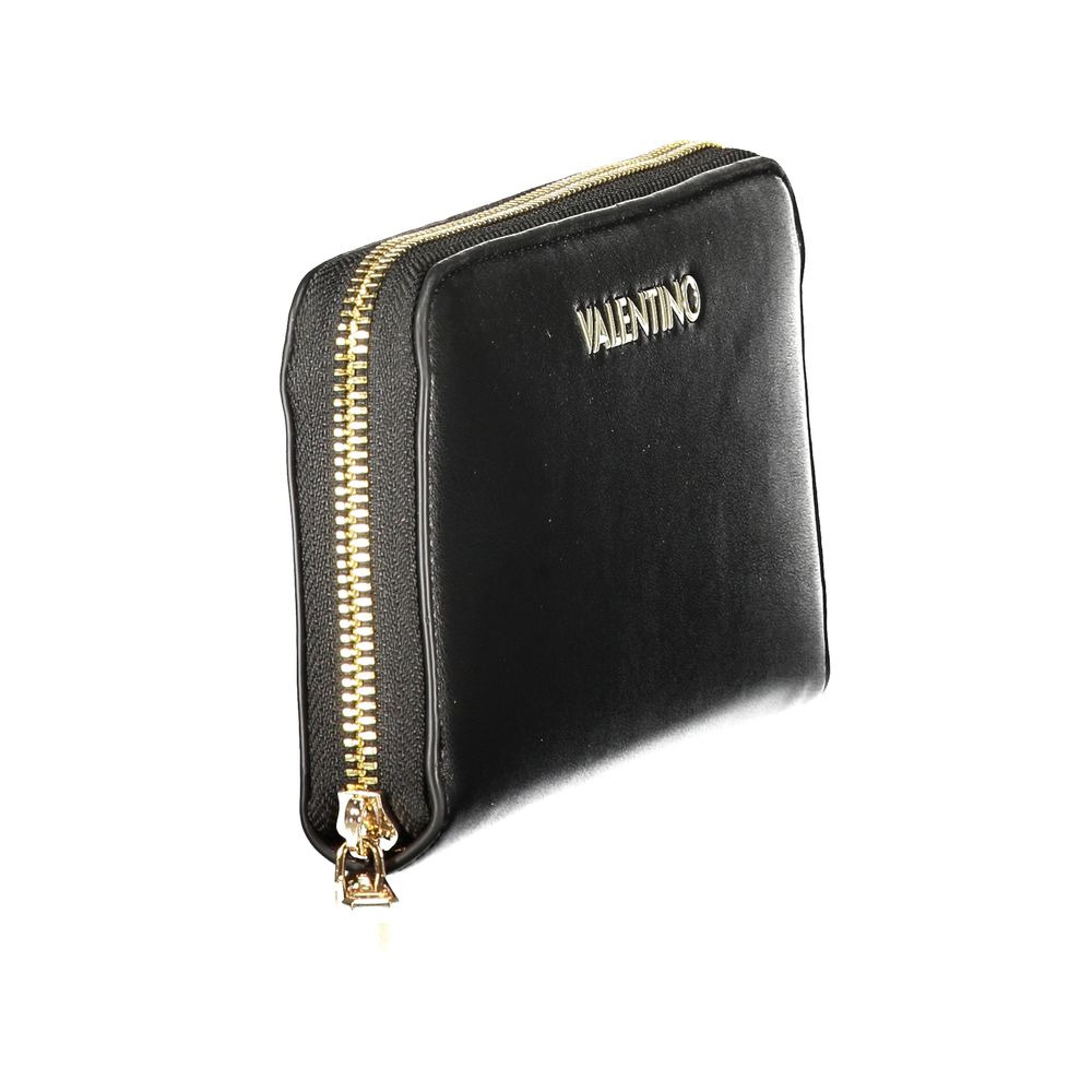 Black Polyurethane Women's Wallet
