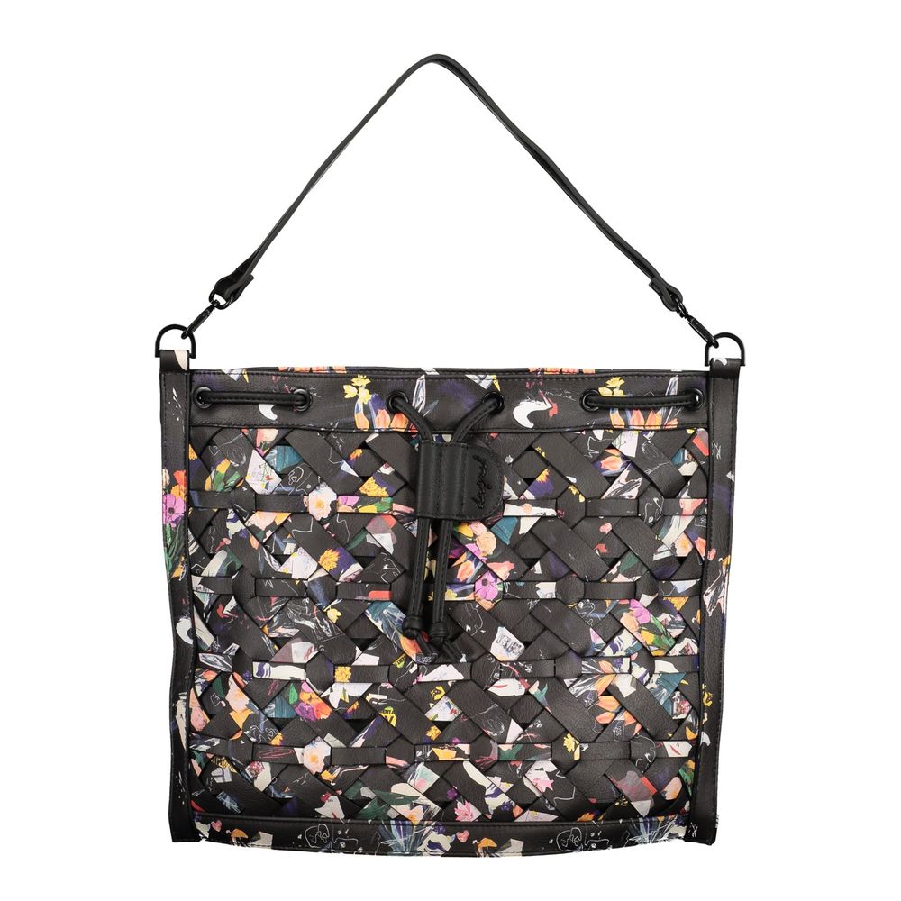Black Polyurethane Women's Backpack