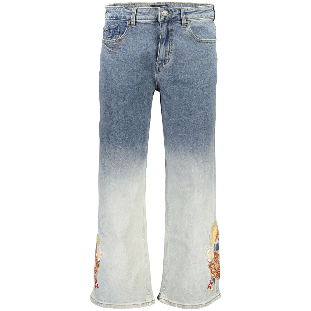 Azzurro Cotton Women's Jeans