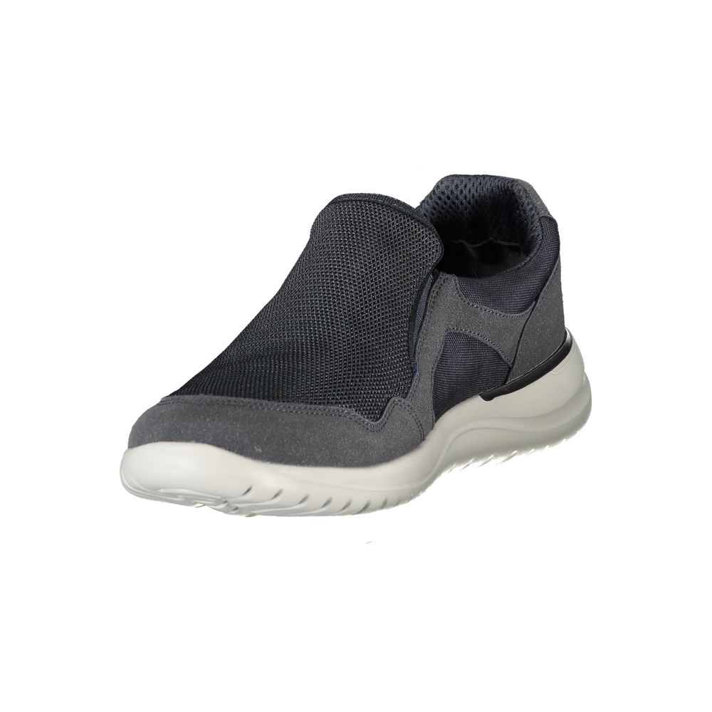 Blue Polyester Men's Sneaker