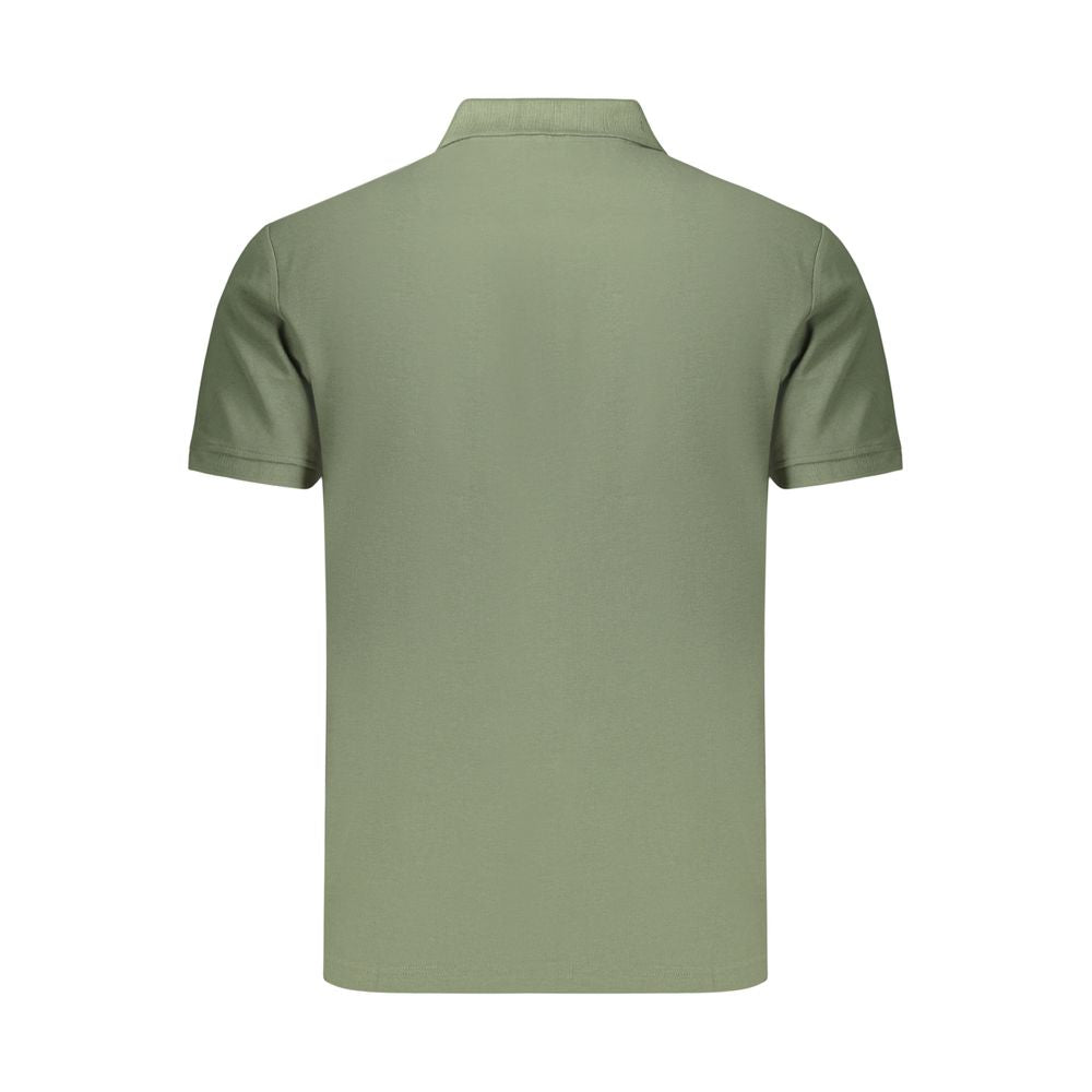 Green Cotton Men's Polo Shirt