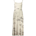 White Polyester Casual Dress