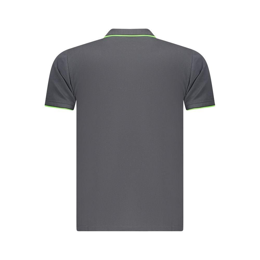 Gray Cotton Polo Shirt