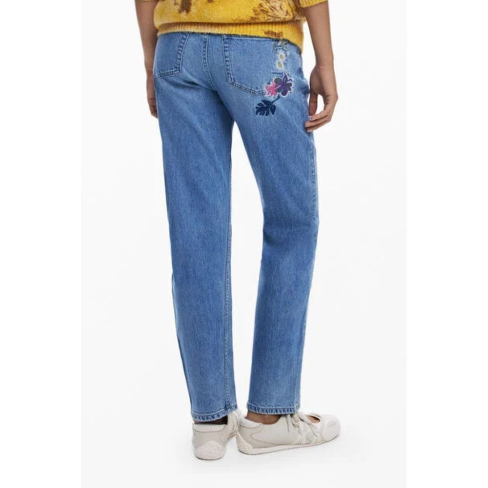 Blue Cotton Jeans Denim