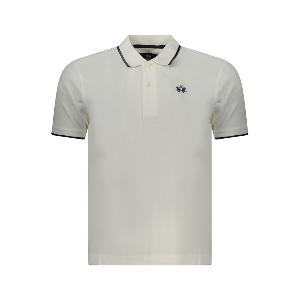 White Cotton Polo Shirt