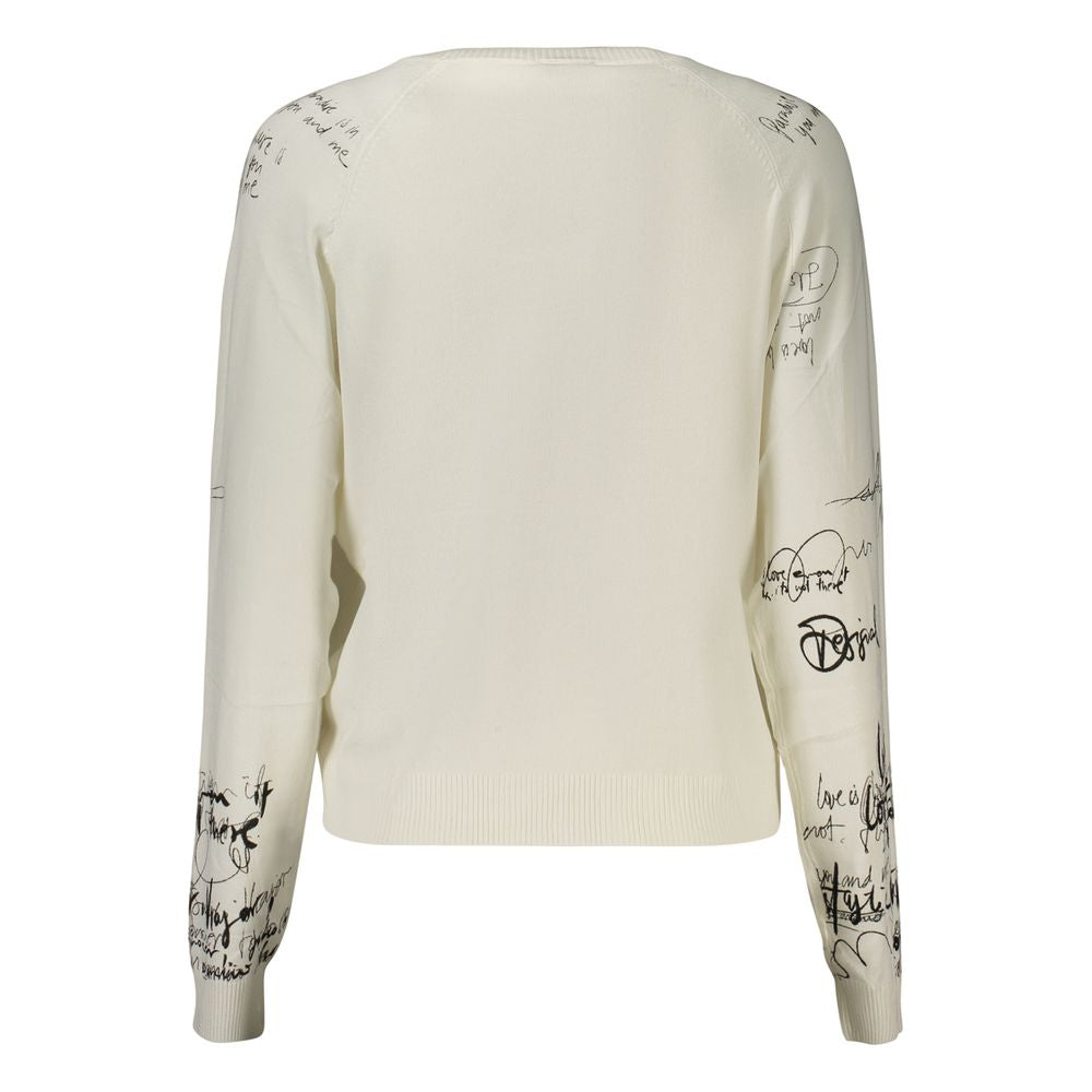 White Viscose Sweatshirt